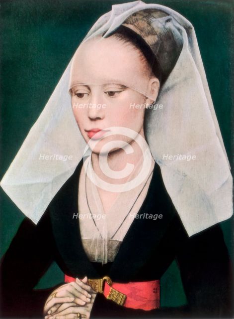'Portrait of a Lady', c1460 (1927)Artist: Rogier Van der Weyden