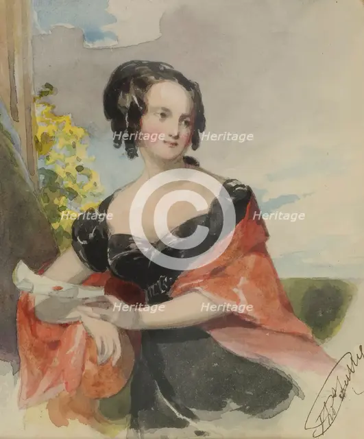 Portrait of a Lady, c1830. Creator: Thomas Sully.