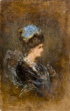 Portrait of a Lady, c1890. Creator: Tadeusz Lubicz Rybkowski