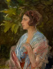 Portrait of a Lady, c1930. Creator: Teodor Axentowicz