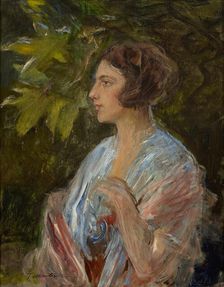Portrait of a Lady, c1930. Creator: Teodor Axentowicz
