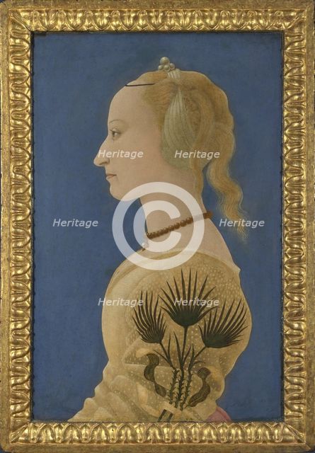 Portrait of a Lady, ca 1465. Artist: Baldovinetti, Alesso (1425-1499)
