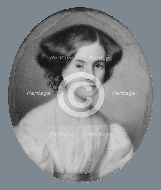 Portrait of a Lady, ca. 1830. Creator: George Harvey.