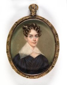 Portrait of a Lady, ca. 1830. Creator: Nathaniel Rogers