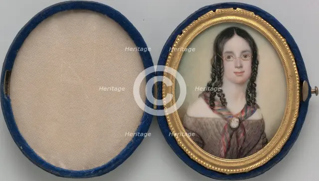 Portrait of a Lady, ca. 1845. Creator: Daniel F. Ames.