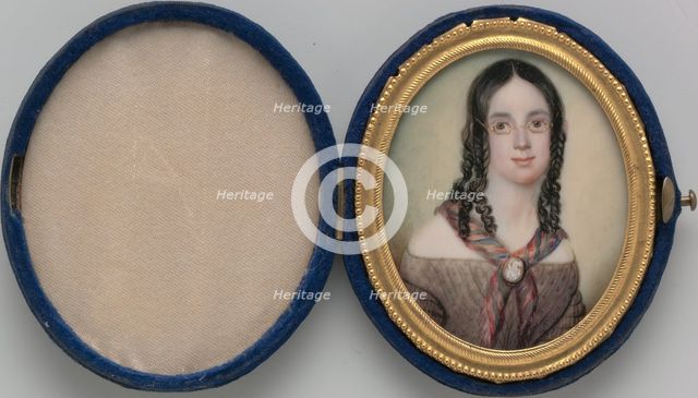 Portrait of a Lady, ca. 1845. Creator: Daniel F. Ames.