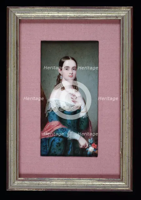 Portrait of a Lady, ca. 1850. Creator: Thomas Story Officer.