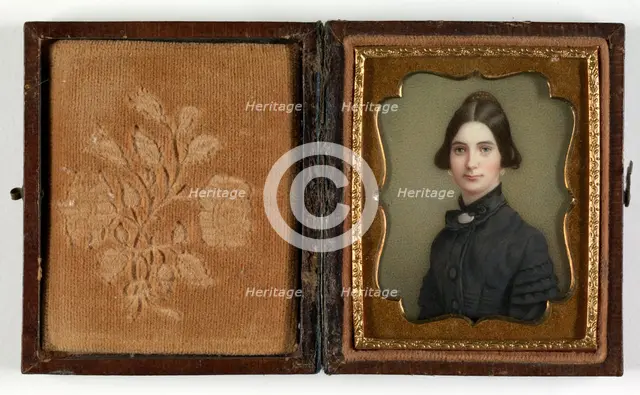 Portrait of a Lady, ca. 1850. Creator: Daniel F. Ames.