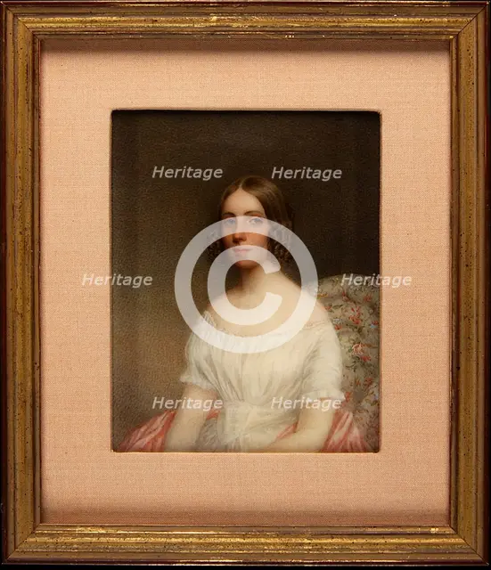Portrait of a Lady, ca. 1850. Creator: Henry Brintnell Bounethea.