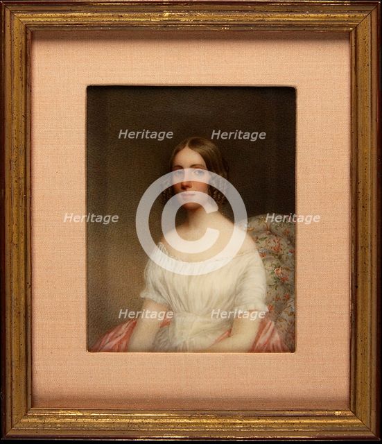 Portrait of a Lady, ca. 1850. Creator: Henry Brintnell Bounethea.