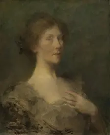 Portrait of a Lady, ca. 1895. Creator: Thomas W Dewing