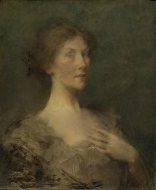 Portrait of a Lady, ca. 1895. Creator: Thomas W Dewing