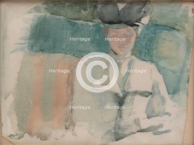 Portrait of a Lady, ca. 1898. Creator: Theodora W. Thayer.