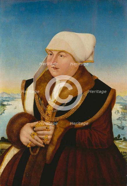 Portrait of a Lady from the Stralenberg Family (?), c1545. Creator: Conrad Faber von Creuznach.