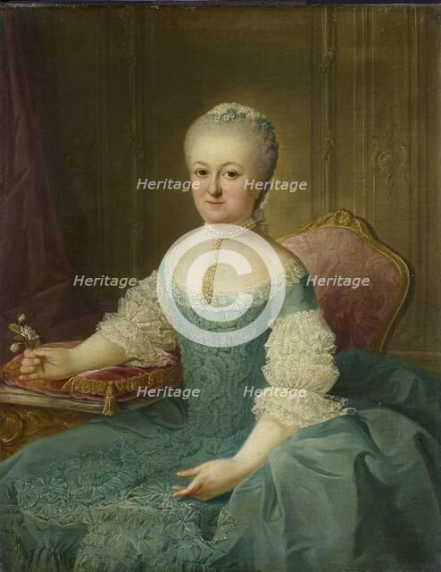 Portrait of a Lady from the van de Poll Family, possibly Anna Maria Dedel, Wife of Jan van de Poll,  Creator: Guillaume Jean Joseph de Spinny.