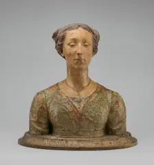 Portrait of a Lady, "Giovanna Albizzi", c. 1860. Creator: Giovanni Bastianini