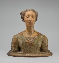 Portrait of a Lady, "Giovanna Albizzi", c. 1860. Creator: Giovanni Bastianini
