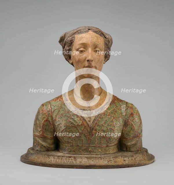 Portrait of a Lady, "Giovanna Albizzi", c. 1860. Creator: Giovanni Bastianini.