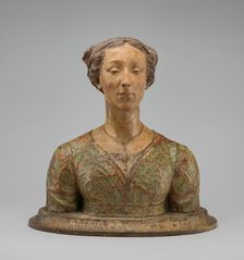 Portrait of a Lady, "Giovanna Albizzi", c. 1860. Creator: Giovanni Bastianini