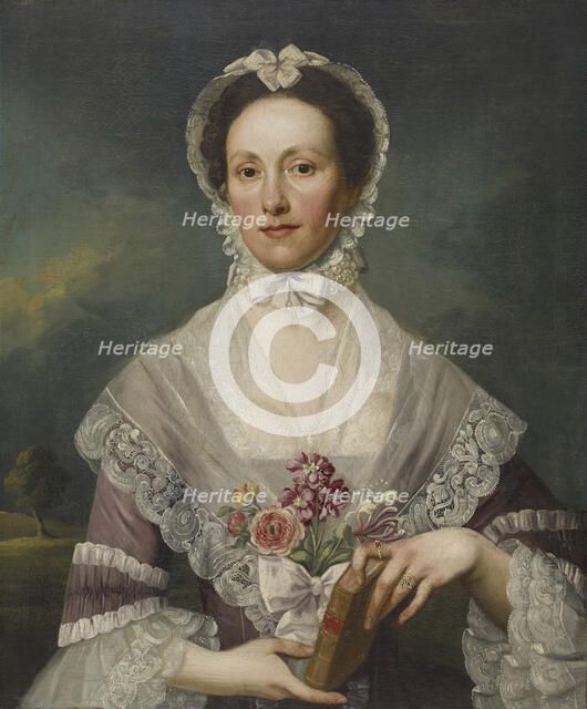 Portrait of a Lady Holding a Book, c1740-49. Creator: George Beare.