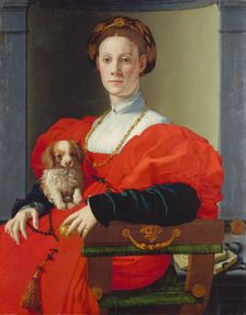 Portrait of a Lady in Red (Francesca Salviati?), c1533. Creator: Agnolo Bronzino