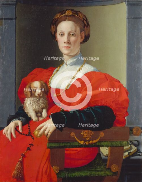 Portrait of a Lady in Red (Francesca Salviati?), c1533. Creator: Agnolo Bronzino.