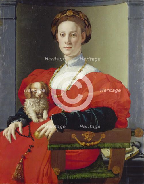 Portrait of a Lady in Red (Francesca Salviati?), c1533. Creator: Agnolo Bronzino.