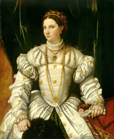 Portrait of a Lady in White, c. 1540. Creator: Moretto da Brescia