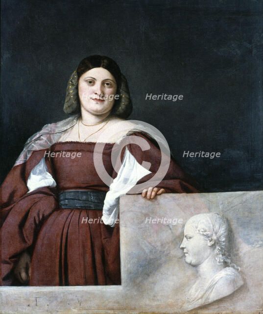 Portrait of a Lady, 'La Schiavona' ('The Dalmatian Woman'), c1510-1512. Artist: Titian
