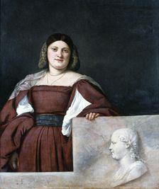 Portrait of a Lady, La Schiavona ('The Dalmatian Woman'), c1510-1512. Artist: Titian