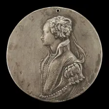 Portrait of a Lady, perhaps of the Family of Gabriele Fiamma, late 16th century. Creator: Giovanni Battista Cambio