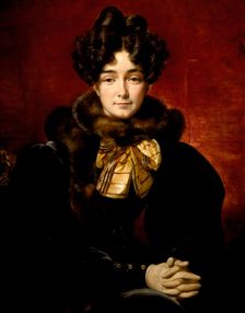 Portrait of a Lady (Possibly Mrs. Patrick Campbell, Neé Fitzgerald [1796-1869]), 1831. Creator: Emile Jean-Horace Vernet