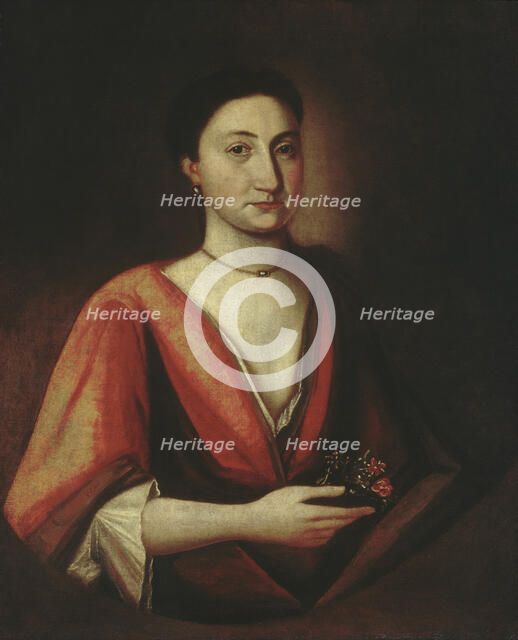 Portrait of a Lady (Possibly Hannah Stillman), 1720-30. Creator: Unknown.