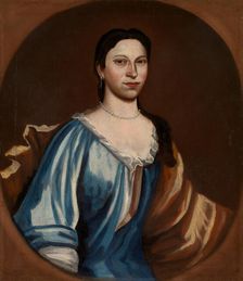 Portrait of a Lady (possibly Tryntje Otten Veeder), 1720-25. Creator: Attributed to Schuyler Limner (active ca. 1715-25)
