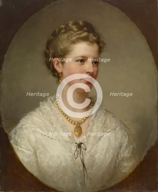 Portrait of a Lady (the Artist's Daughter), 1873. Creator: George Augustus Baker.