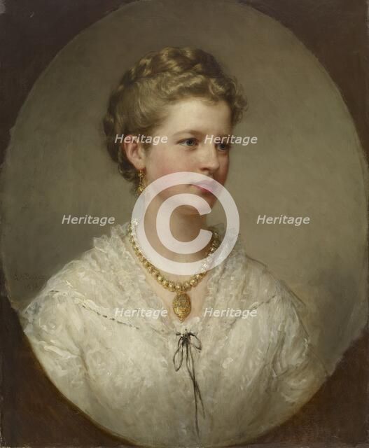 Portrait of a Lady (the Artist's Daughter), 1873. Creator: George Augustus Baker.