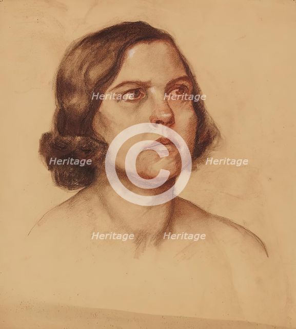 Portrait of a Lady, undated. (c1920s) Creator: Anny Dollschein.