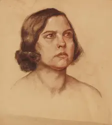 Portrait of a Lady, undated. (c1920s) Creator: Anny Dollschein