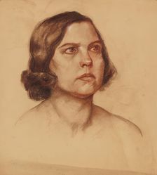 Portrait of a Lady, undated. (c1920s) Creator: Anny Dollschein