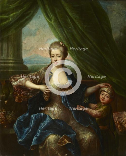 Portrait of a Lady with a Child, 18th century. Creator: Unknown.