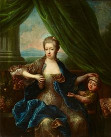 Portrait of a Lady with a Child, 18th century. Creator: Unknown