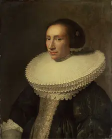 Portrait of a Lady with a Ruff, 1638. Creator: Michiel van Mierevelt