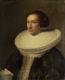 Portrait of a Lady with a Ruff, 1638. Creator: Michiel van Mierevelt