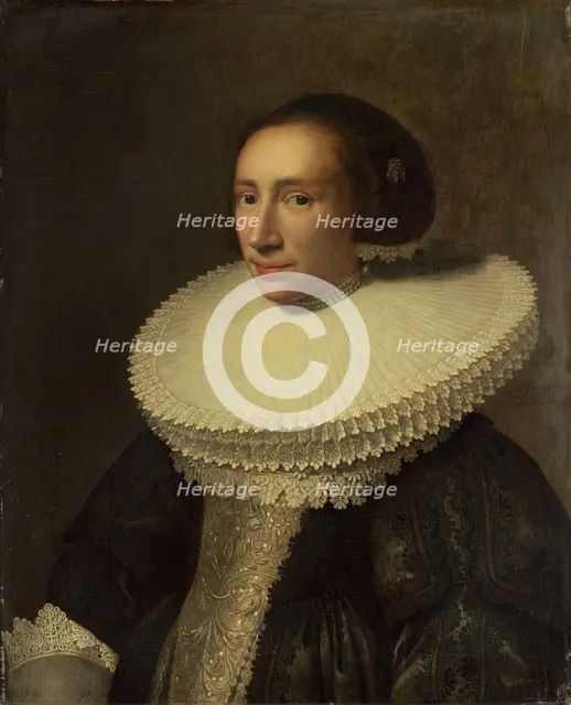 Portrait of a Lady with a Ruff, 1638. Creator: Michiel van Mierevelt.