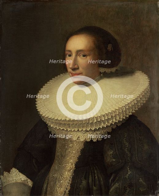 Portrait of a Lady with a Ruff, 1638. Creator: Michiel van Mierevelt.