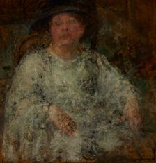 Portrait of a Lady with Glasses, 1922. Creator: Olga Boznanska