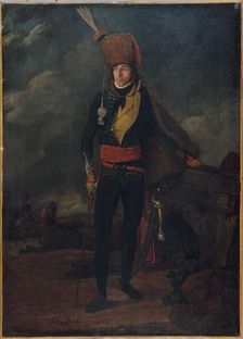 Portrait of a lieutenant of the 8th hussars, between 1793 and 1795. Creator: Unknown
