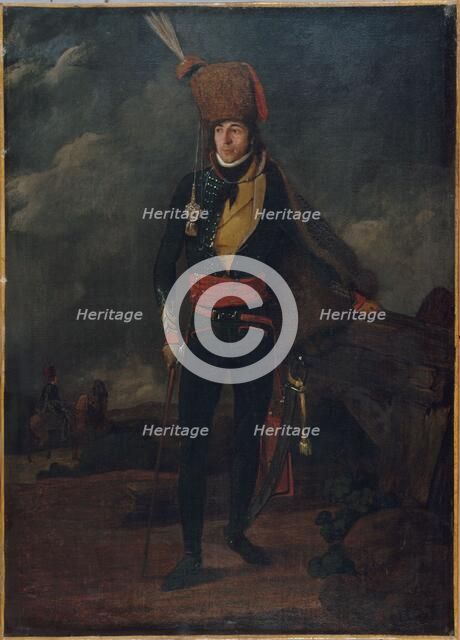 Portrait of a lieutenant of the 8th hussars, between 1793 and 1795. Creator: Unknown.
