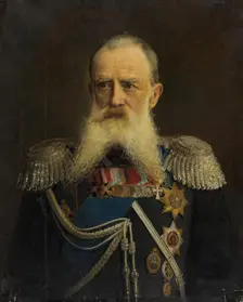 Portrait of a Lieutenant General (Director of the Imperial Alexander Lyceum), 1895. Creator: Alexander Fedorovich Pershakov