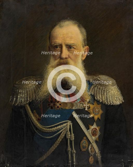 Portrait of a Lieutenant General (Director of the Imperial Alexander Lyceum), 1895. Creator: Alexander Fedorovich Pershakov.